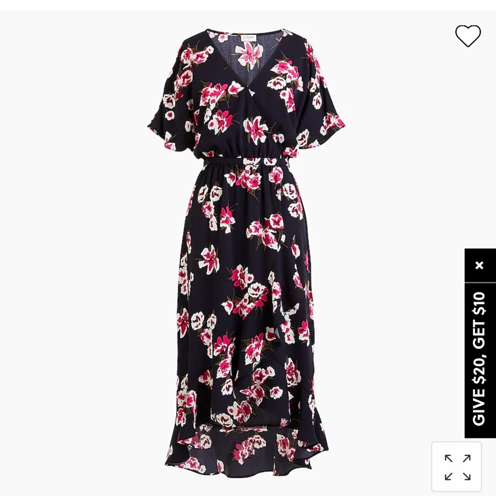 NWT | J Crew High-Low Faux Wrap Dress | Size S